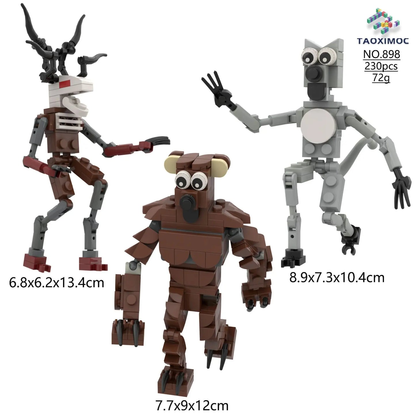 99 Nights in the Forest Toy Owl Goat Deer Monster Building Block Set Model Assembly Building Blocks Halloween Decoration Gift