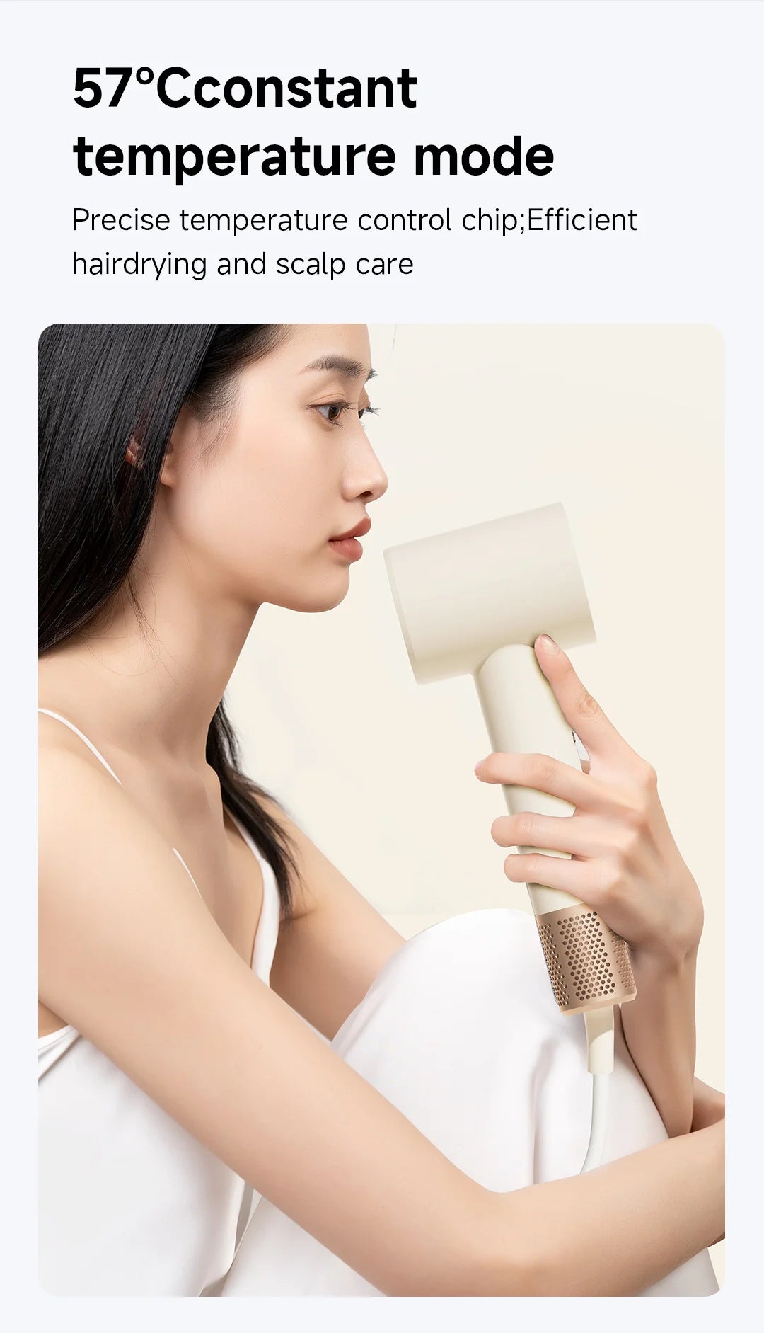 DOCO Hair Dryer 75m/s High Speed 200 Million Negative Ions Hair Care 110000 Rpm Professional Lightweight Home Travel Gift