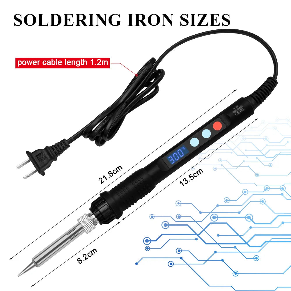 Heat Set Insert Press Tool M2 M3 M4 M5 M6 M8 Brass Thread Insert Nut Soldering Iron Tip Embedded Copper Nuts Kit for 3d Printing