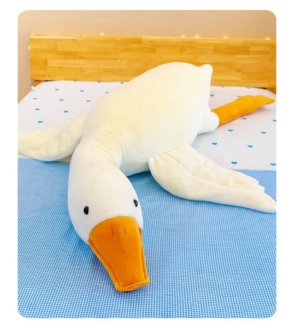 130/160/190cm Large White Goose Fur-Retriever Soft Toy Children's Girls' Gift Cute Doll Sleeping Pillow Large-sized Doll