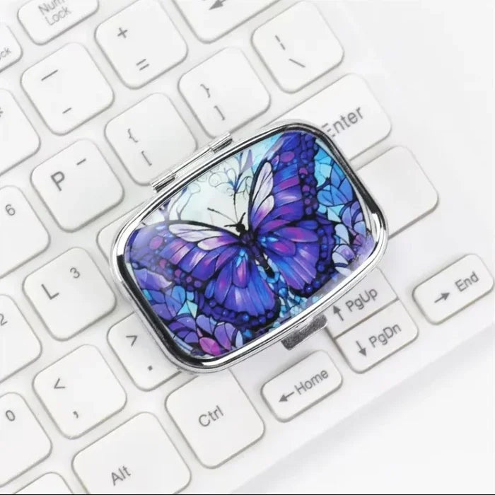 Travel Cases Lovely Colored Medicine Metal Jwelery Organizers Household Holder Iron Cabinet Small pill container  medicine box