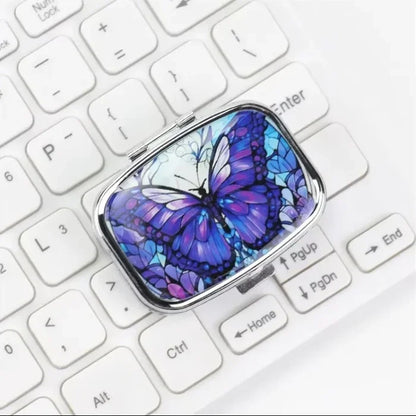 Travel Cases Lovely Colored Medicine Metal Jwelery Organizers Household Holder Iron Cabinet Small pill container  medicine box