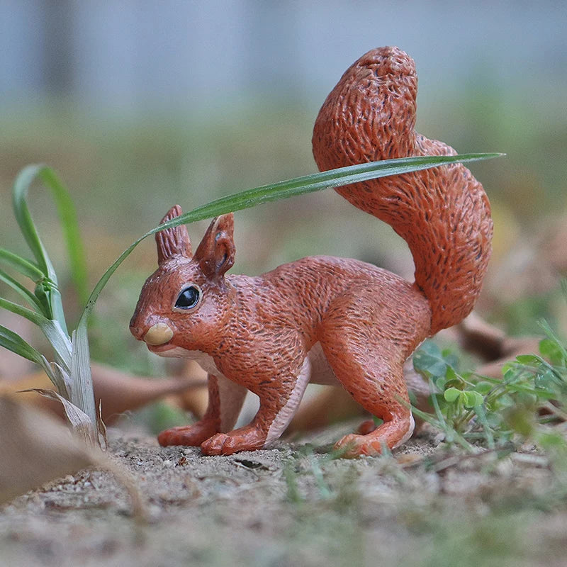 Oenux Wild Animals Simulation Rodent Marmot Mouse Model Squirrel Rat Chinchilla Action Figure Figurine Collection Cute Kid Toy