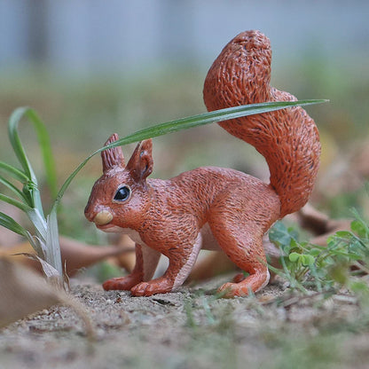 Oenux Wild Animals Simulation Rodent Marmot Mouse Model Squirrel Rat Chinchilla Action Figure Figurine Collection Cute Kid Toy