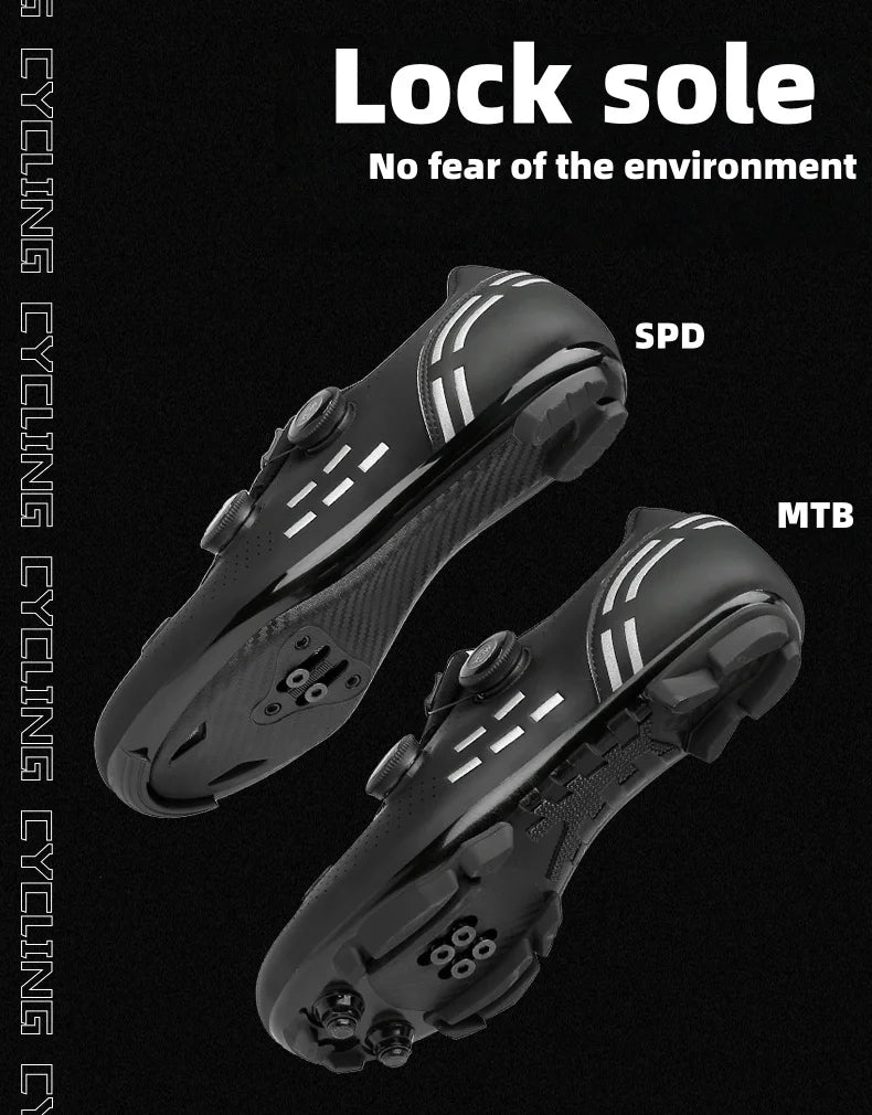 Cycling Shoes Men's Mountain Bike And Road Cycling Shoes,Lightweight And Breathable,Suitable For Speed Riding, Off-road, SPD-MTB