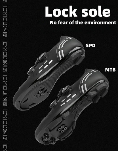 Cycling Shoes Men's Mountain Bike And Road Cycling Shoes,Lightweight And Breathable,Suitable For Speed Riding, Off-road, SPD-MTB