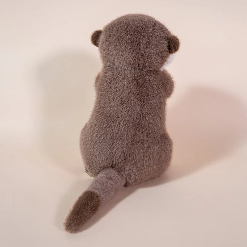 Hugging Otter Plush Toys Fluffy Cozy Magnetic Animal Doll Cute Well-behaved Baby Otter Doll Funny Children Toys Nice Gift