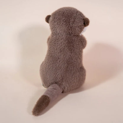 Hugging Otter Plush Toys Fluffy Cozy Magnetic Animal Doll Cute Well-behaved Baby Otter Doll Funny Children Toys Nice Gift