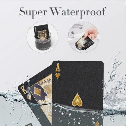 Color Black Gold Playing Card Game Card Group Waterproof Poker Suit Magic Dmagic Package Board Game Gift Collection