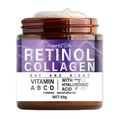 50g Collagen Retinol Niacinamide Day and Night Moisturizing Cream, Moisturizing and Firming, with a Silky Texture Suitable for All Skin Types
