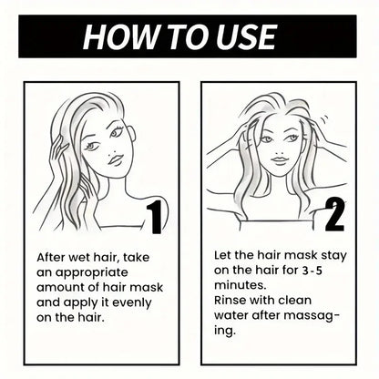 Keratin Magic Hair Mask Protein Straightening Repair Dry Frizzy Damaged Hair Milk Professional Smooth Shiny Deep Moisturizing Care 60G/30G