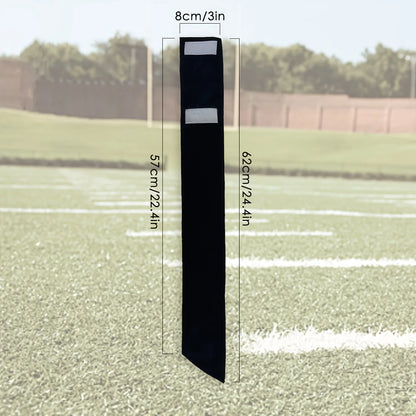 Streamer Football Towel, Thin Sports Towel, Dries Hands And Football Accessories White, Black（8x57cm/3x22.4in）