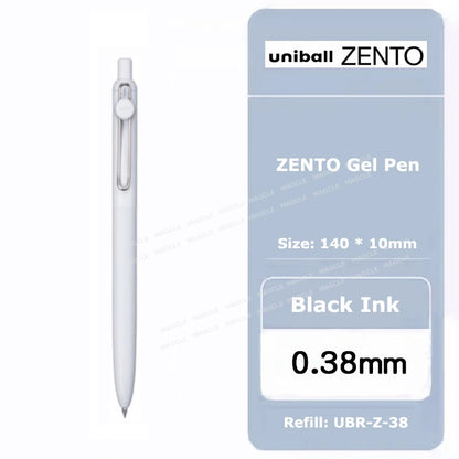 uniball ZENTO Standard 0.38/0.5mm Gel Pens,Water-Based Smooth Writing Roller Ball Pens Fit for a variety of occasions Stationery