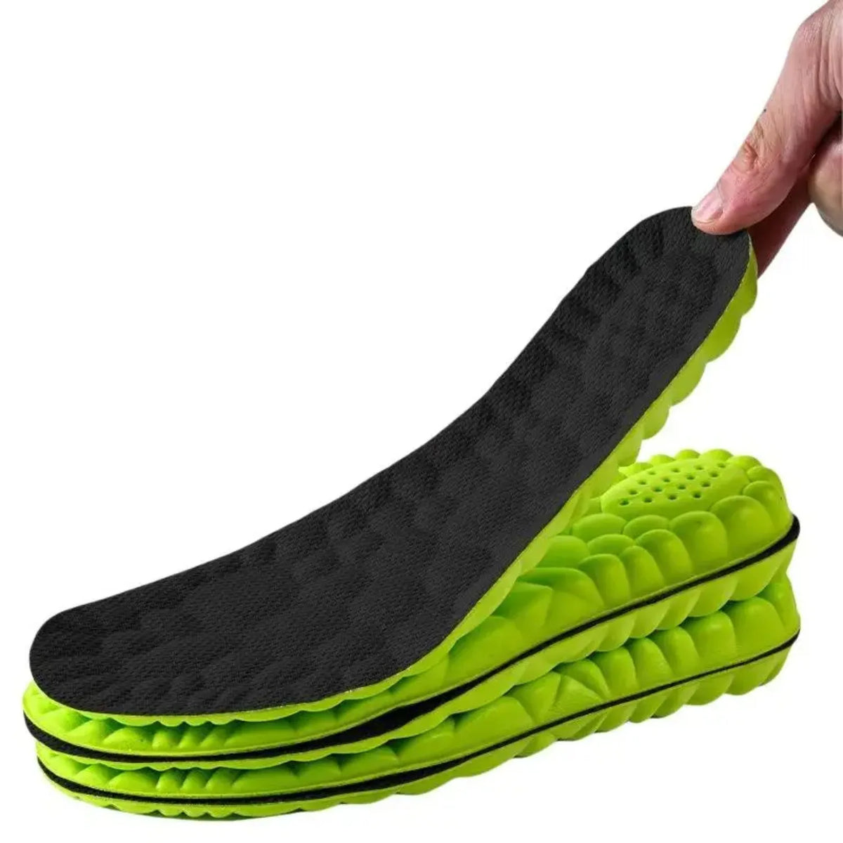 4D Super Soft Sports Insoles Shock Absorption Arch Support Orthopedic Shoe Pads for Running Basketball