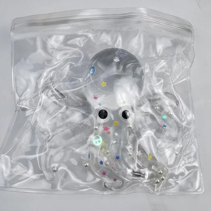 Glitter Octopus Taba Squishy Sugar Stress Ball for Kids Cute Animals Squeeze Fidget Toy Squishy Ocean Sensory Decompression Gift