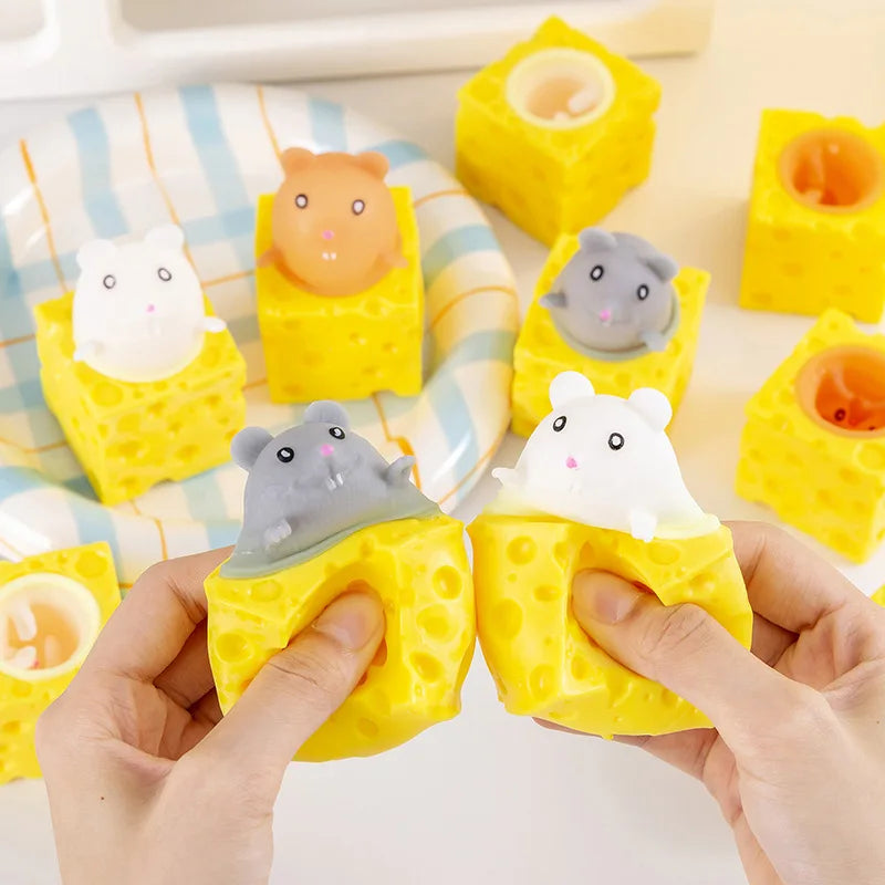 NEW KIDS Squeezing Squirrel Cup Toys Decompression Fidget Antistress Sensory Stress Reliefing Gift For Kids Adults