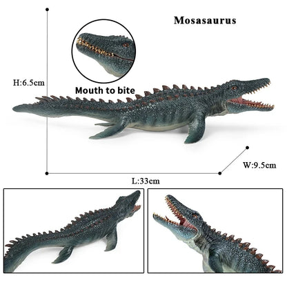 Oenux Prehistoric Savage Mosasaurus Megalodon Mammuthus Jurassic Dinosaurs Sea Life Animals Model Action Figures Toy Kids Gift