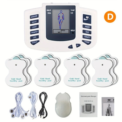 Full Body Tens Muscle Electrostimulator EMS Acupuncture Therapy Massage Relax Digital Meridian Physiotherapy Apparatus Full Set