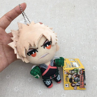 3pcs 10CM Hero Academy Cartoon Animation Green Valley Lzuku Doll Blasted Frozen Plush Pendant Ragdoll Male And Female PlushToy