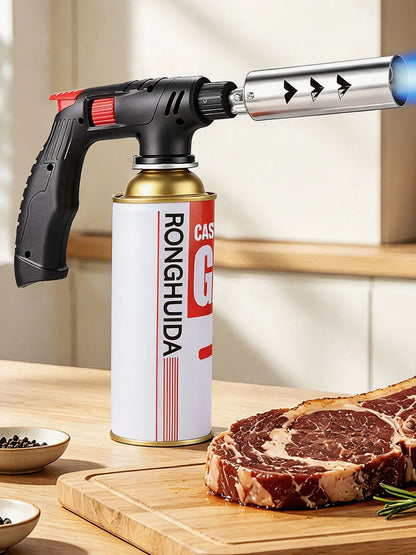 Extended Butane Torch Long Tube Gas Blow Torch For Outdoor Camping BBQ Soldering Welding Kitchen Cooking Hand Tool