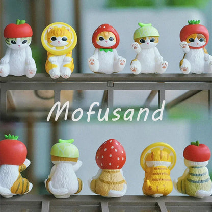 Mofusand Shark Cat Blind Box Series Toy Creative Desktop Cartoon Ornament Doll Collectibles Home Decoration Mystery Box Fun Gift