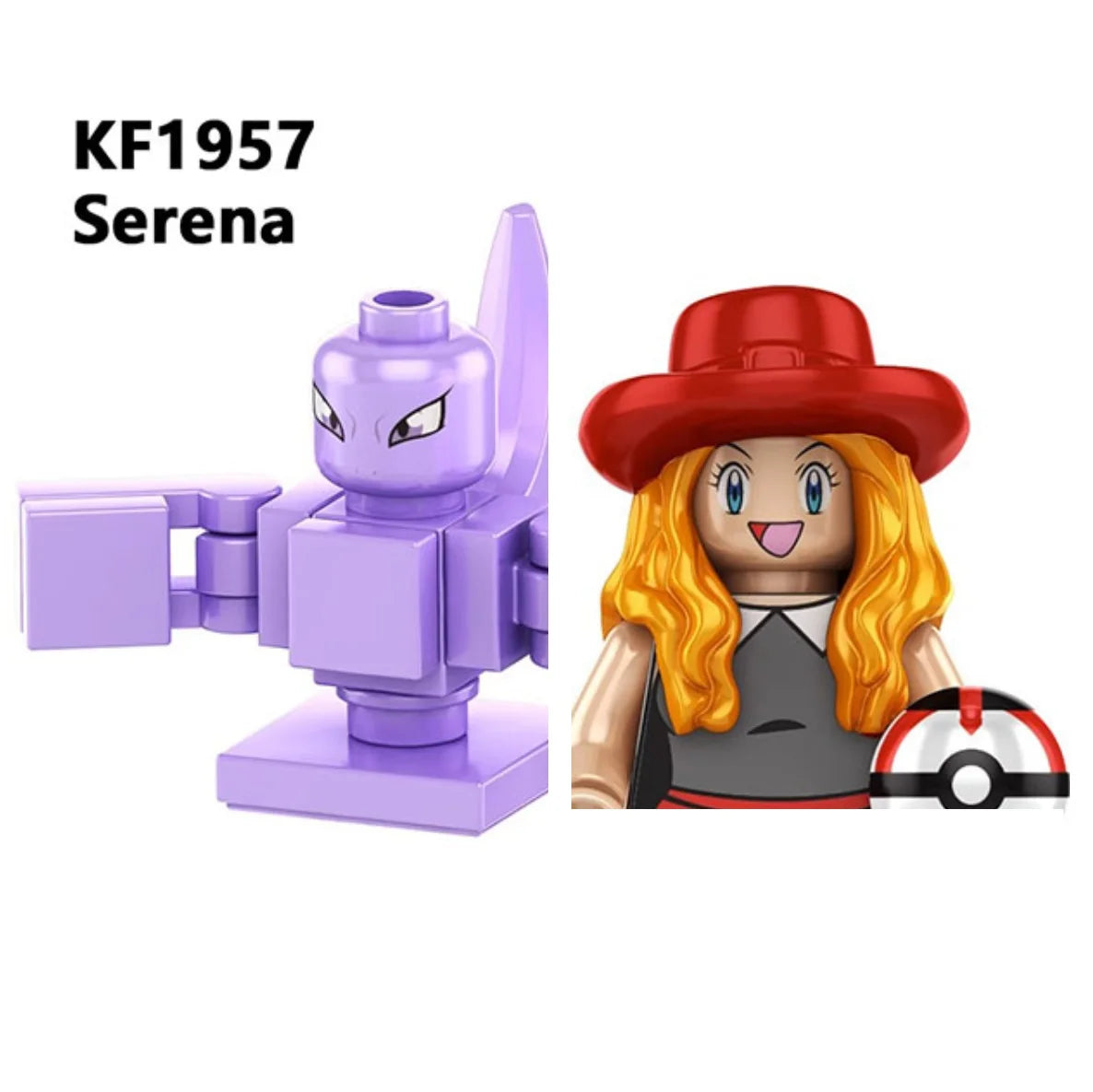 Pokemon Trainer Pikachu Charizard Building Blocks Ash Ketchum Misty Serena Mini Action Figure Toys