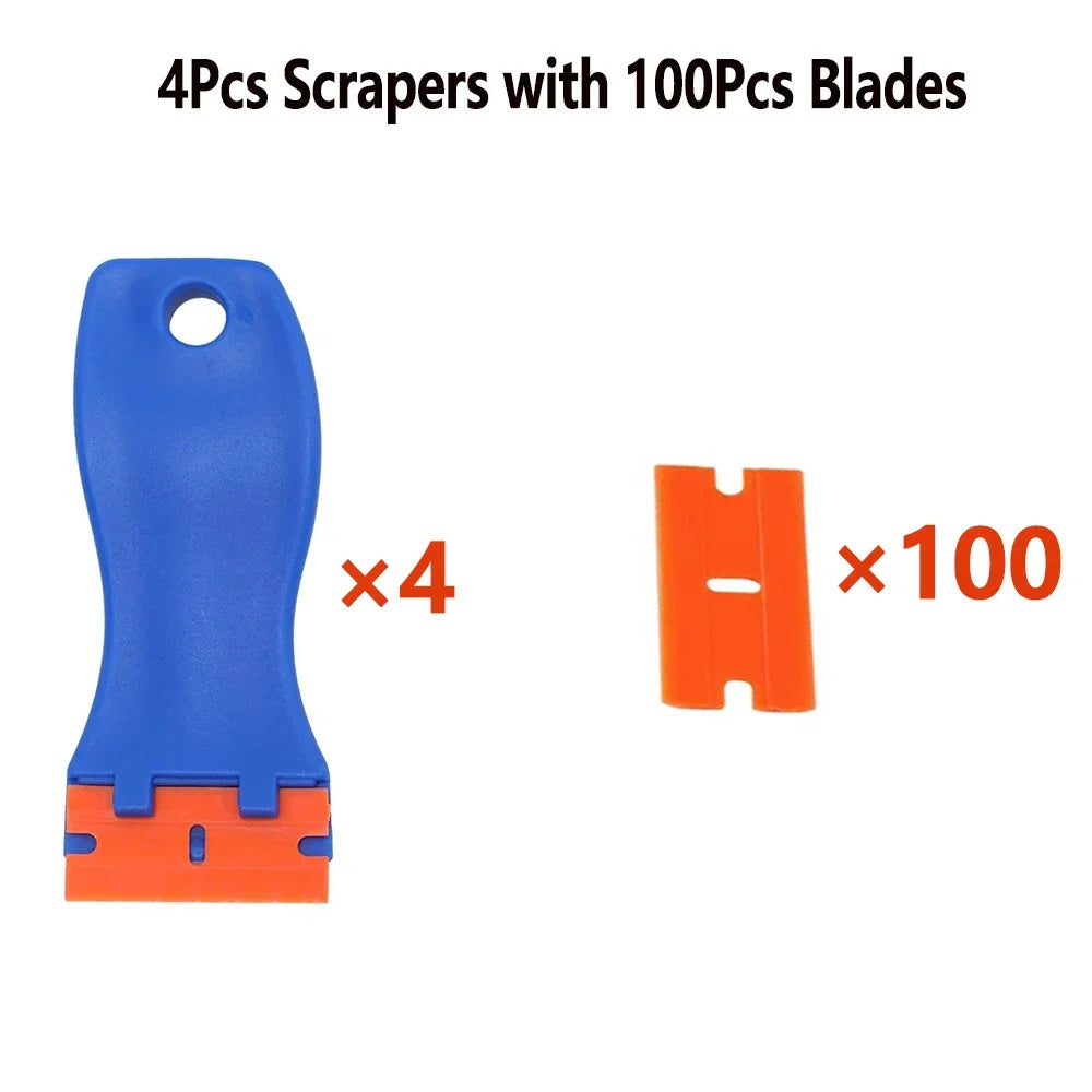 Car Sticker Remover Multipurpose Plastic Small Paint Automotive Film Applying Tool Household Glass Cleaning Scraper