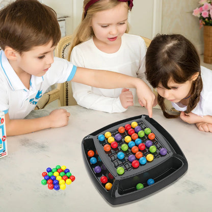 Rainbow Ball Elimination Board Game Fun Rainbow Ball Elimination Color Matching Toy Parent-child Interaction Tabletop Chess Game