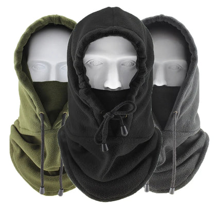 Windproof Polar Fleece Balaclava - Adjustable Thermal Winter Ski Mask for Cycling & Motorcycle