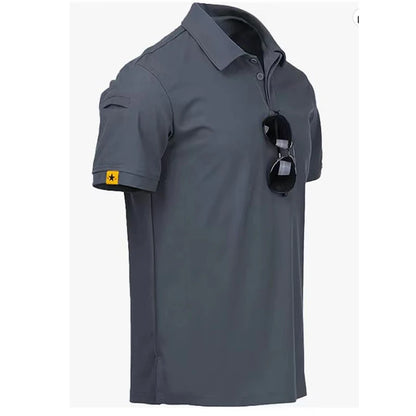 Men Summer Quick Dry T-shirt Camping Hiking Trekking Fishing Trainning Breathable Pullover Climbing Tees Casual Cargo Shirts