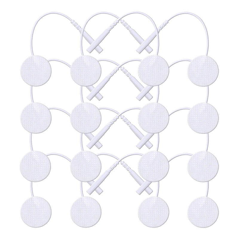 25mm Self-Adhesive Electrode Pads with Conductive Gel for EMS Electric Muscle Stimulator Pulse Massager Replacement Accessory