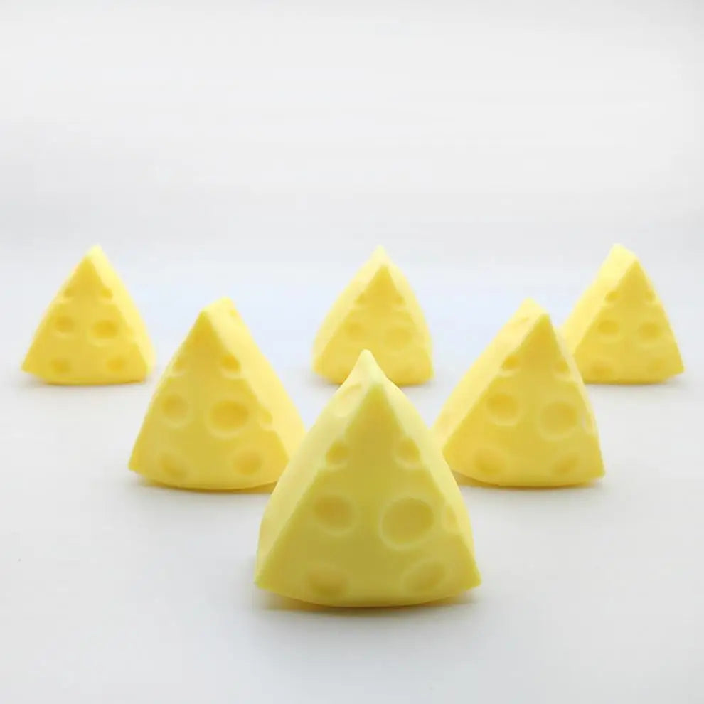 Kids Adult Squeeze Toy Simulation Cheese Squeeze Toys Soft Cute Decompressing Pinching Cheese Sticky Slow Rebound