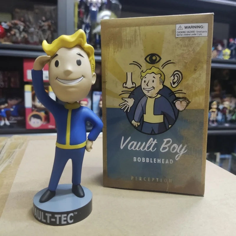 Bobblehead Cute Vault Boy Full Set Anime Action Figure Toys Statue Collection Model Doll  Desktop Ornament Display Toys Gifts