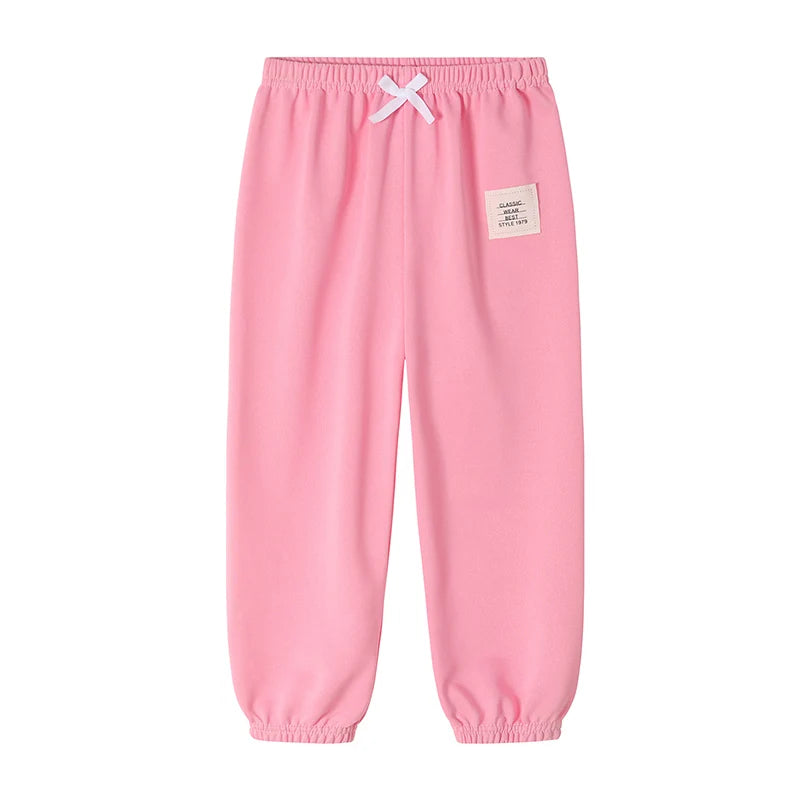 Children's Multi-color Seasonal Casual Sports Pants For Boys And Girls Autumn Solid Color Fashion Loose Haren Pants Sweatpants