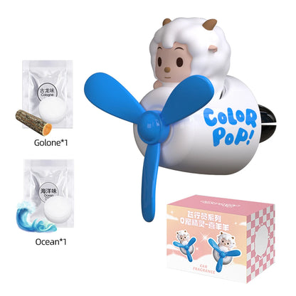 Cool Bear Pilot Car Air Freshener Rotating Propeller Air Outlet Perfume Fragrance Flavoring 자동차 공기 청정기 Accessories 방향제 차량용