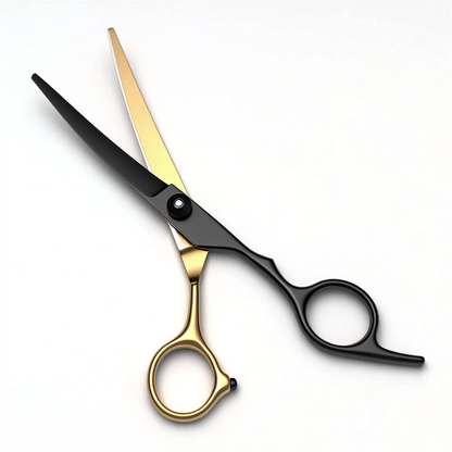 6" Professional Hair Styling Kit Includes Straight Curved Thinning Shears and Comb Stainless Steel Construction for Salon Home