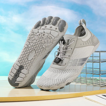 Mens Wide Toe Zero Drop Barefoot Shoes Breathable Minimalist Water Shoes for Outdoor Sports Climbing Running Wrestling