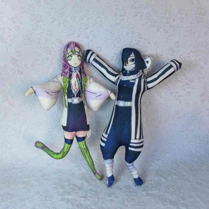 2025 Demon Slayer Abstract Doll Nezuko Tomioka Yoshio Mouse Dry Demon Slayer Doll Wire Frame style