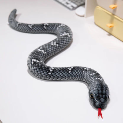 9 Kinds Simulation Snake Plush Toy Lifelike Anaconda Fake Snake Python Model Prank Doll Creative Room Decoration Birthday Gift