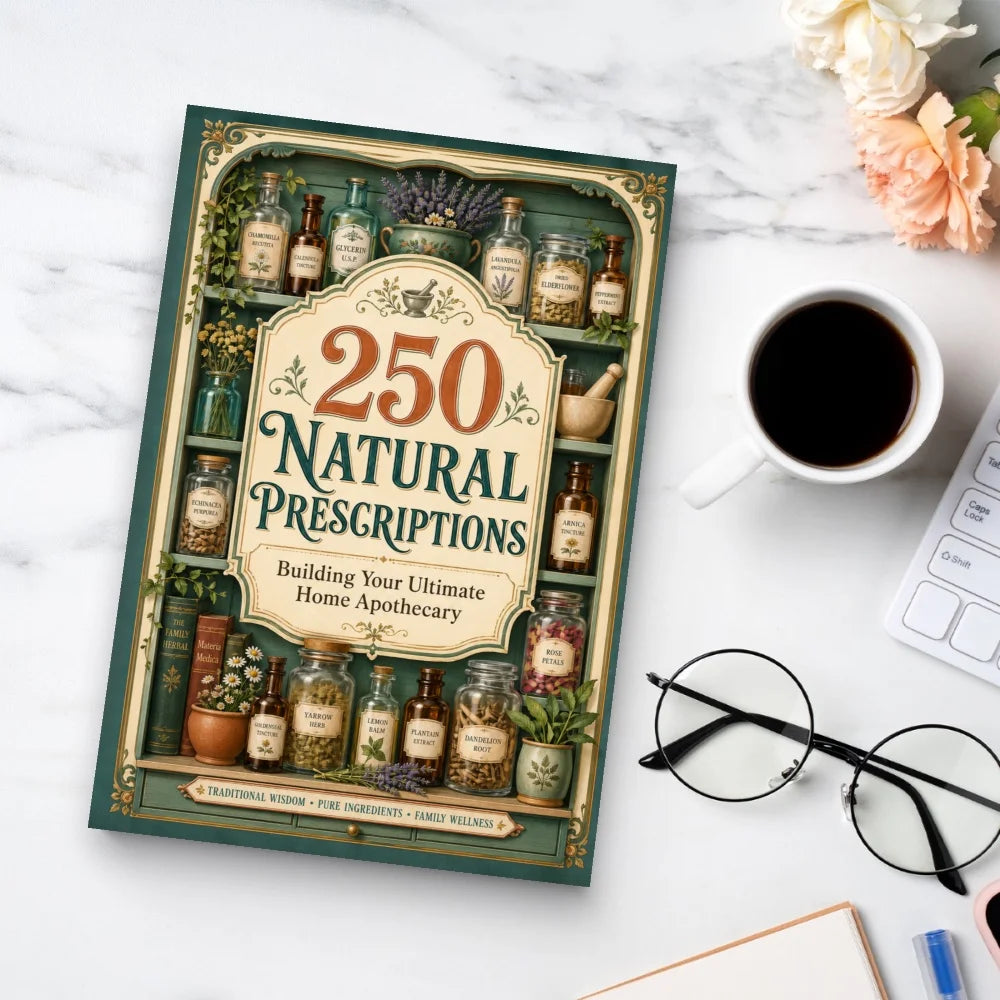 250 Natural Prescriptions - Ultimate Home Apothecary Guide with Herbal Remedies, Traditional Wellness Recipes