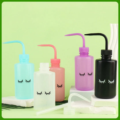 Eyelash Clean Washing Bottle Curved Spout Blow Wash Makeup Remover Bottle Eyebrow Lifting Tool Lash Extension Supplies