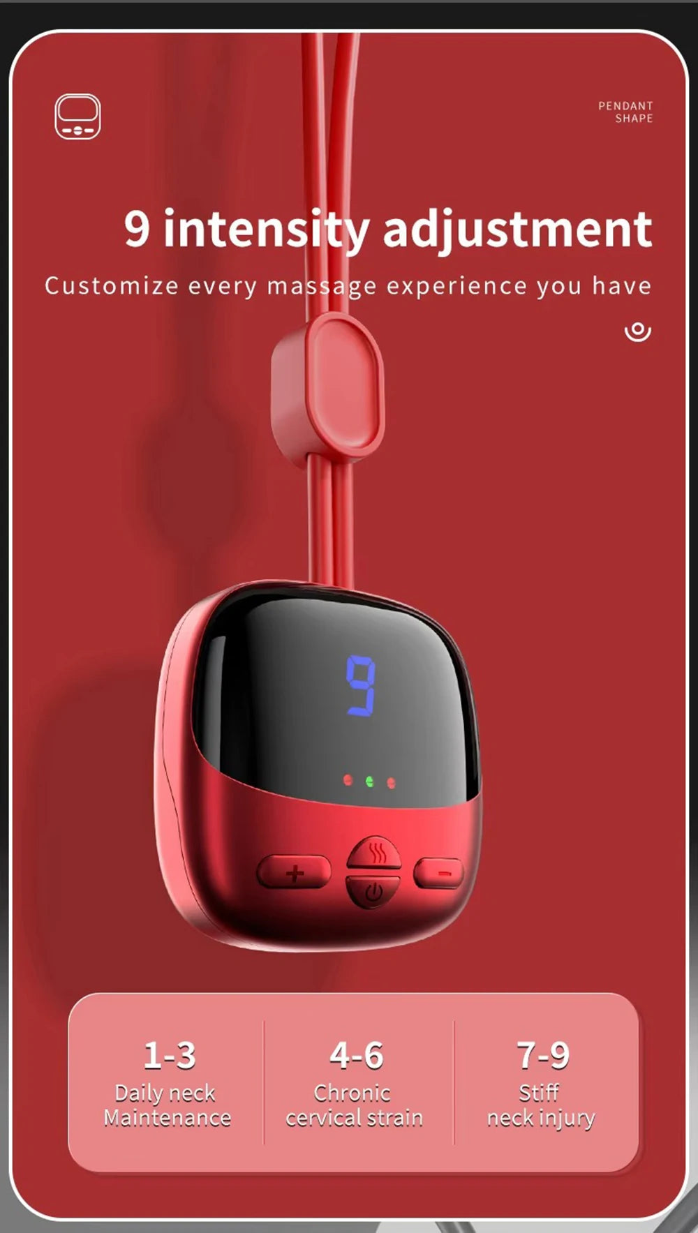 NEW Mini Smart Hanging Neck Shoulder Cervical Spine Massager Mini Portable Hot Compress Neck Artifact Dredging Neck Protector