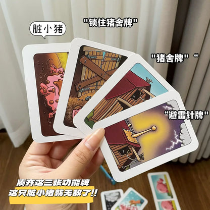 3 types Hot board games Chicken Chiu Chiu Board Game Drecksau Black Sheep Piou Piou Party Game Cards Intellectual Toy Kid Gift