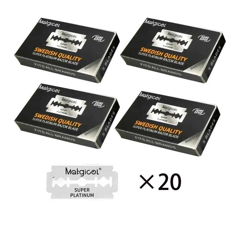 50/100/200 Count Double-sided Safety Razor Blade For Men Beard Shaving Razor Shaver Manual Razor Blade Shaving Tool ﻿