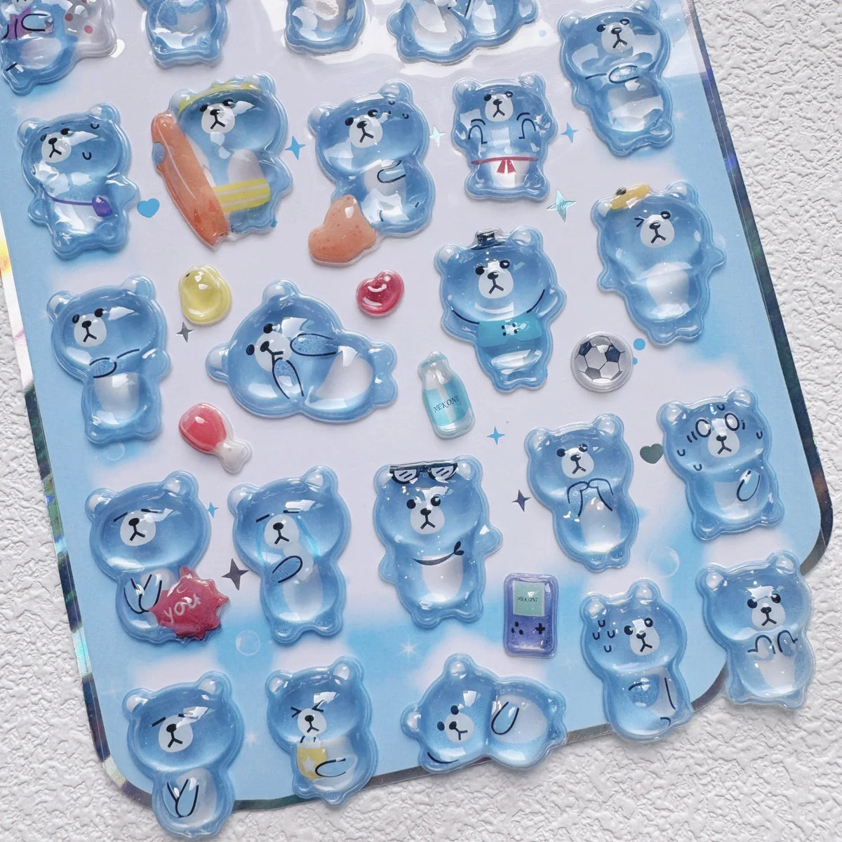 NEKONI Cute Animals Seal Bear Penguin 3D Stickers Scrapbooking DIY Journaling Stationery Diary Cute Stickers School Supply