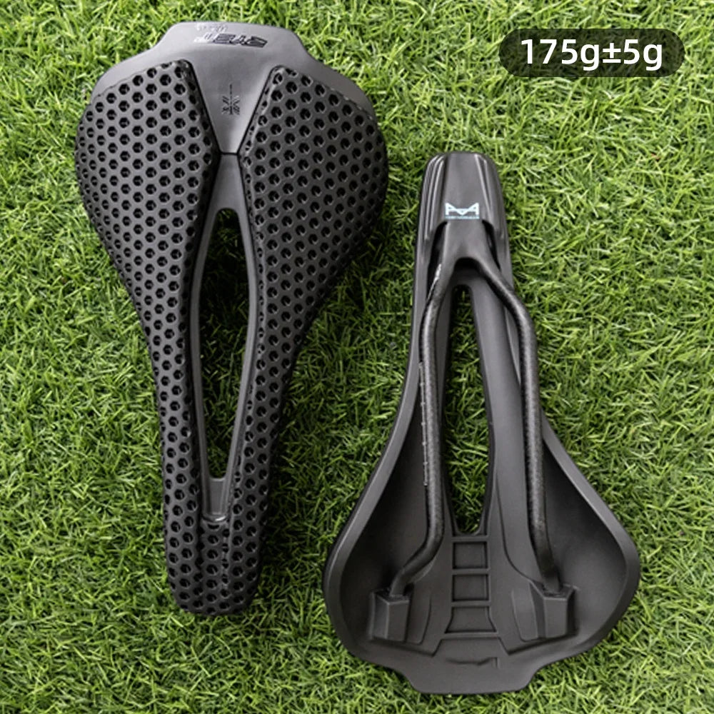 RYET 3D Printed Bicycle Saddle 120g Carbon Cushion Super Light Bike Seating for MTB Gravel Road Bike Seat Cycling Accessories