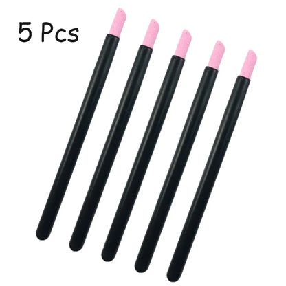 1/5PC Nails Art Quartz Grinding Pen Nail Cuticle scissors Dead Skin Remover UV Gel Polish Manicure Stick Files Accessories Tools