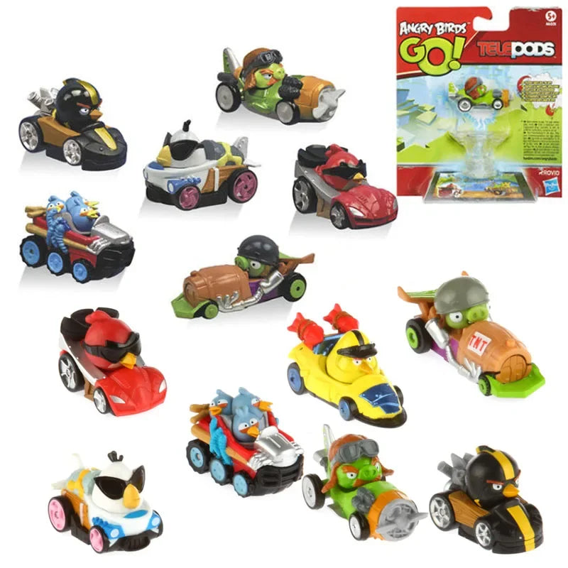 Angry Bird Karts Action Figure Telepods Retoy Figures Angrybirds Go Games Doll Toys for Kids Collectible Table Ornaments