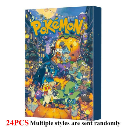 24PCS/Set Pokemon Christmas Advent Calendar Cute Pikachu Charizard PVC Small Anime Figure Surprise Box Birthday Halloween Gift