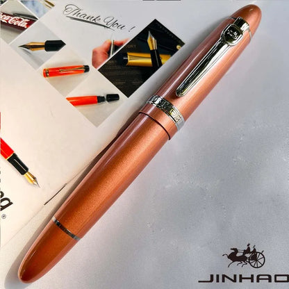 1 PCS JINHAO 159 Classic Design SIlver Trim Calligraphy Iridium Business Pen With Converter